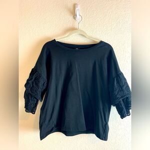 Bobeau: Heavy quality top with Statement sleeves